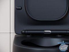 Унитаз подвесной безободковый Ceramicanova Play Rimless CN3001MB с сиденьем быстросъемным Soft Close (микролифт)
