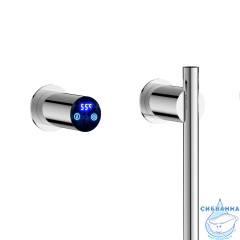 Полотенцесушитель электрический Terminus Рондо П2 35х76 (с возможностью скрытого подключения) (хром)