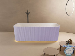 Ванна из искусственного камня ABBER Stein 170x75 AS9663Violett