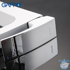 Смеситель для раковины Gappo G1007-18 (без донного клапана) (хром/белый)