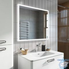 Тумба с умывальником, подвесная, 80 см, белая, Brick, IDDIS, BRI80W0i95K