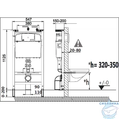 Инсталляция Laufen с кнопкой смыва в комплекте с безободковым унитазом Laufen Pro Rimless Z.RU93.0.761.5 c сиденьем Soft close (микролифт)