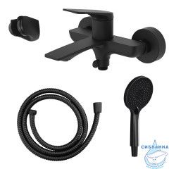 Смеситель для ванны Azario Lursy AZ-K3049B (черный матовый)