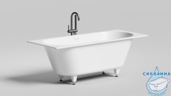 Ванна из искусственного камня Salini Ornella Axis Kit 170x75 (материал S-Stone, белый матовый)