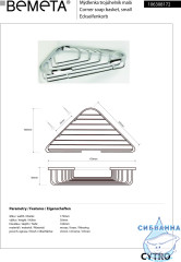 Мыльница Bemeta Cytro 106308172 угловая