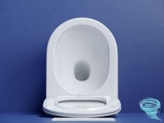 Унитаз подвесной безободковый, смыв торнадо Ceramicanova Metropol Rimless CN4002T с сиденьем быстросъемным Soft Close (микролифт)