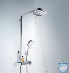 Душевая система Hansgrohe Raindance Select E 300 3jet Showerpipe 27127400