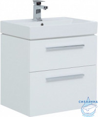 Тумба под раковину Aquanet Nova 60 242279 белый глянец