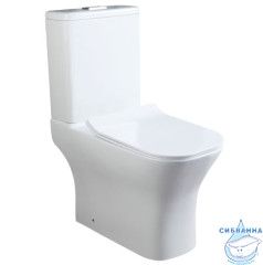 Унитаз напольный безободковый со смывом торнадо Calypso CS4852UQ-OK с сиденьем Soft Close (микролифт)