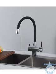 Смеситель для кухни Gappo G4395-30 (хром/черный)