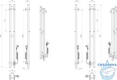 Полотенцесушитель электрический Laris Прайм 8х120 R (белый матовый)