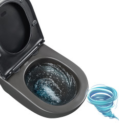 Унитаз подвесной безободковый Lemark Glazer 9612004 с сиденьем быстросъемным Soft Close (микролифт)