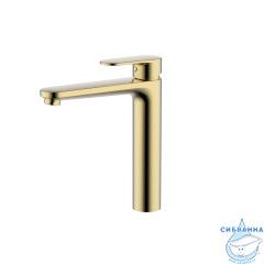 Смеситель для раковины Aquatek Ника AQ1804BG (золото шлифованное)
