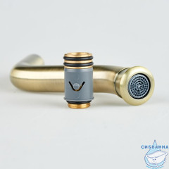 Излив для смесителя, ванна, латунь, 168 мм, фиксированный, бронза, IDDIS, 995VD17BR2SM