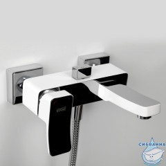 Смеситель для ванны Wasserkraft Aller 1061WHITE (хром/белый)