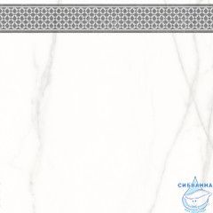 7346-0003-1001 Декор кер. Каррара Нова_LB Бел. 45*45 _декор 1_ 1 \4