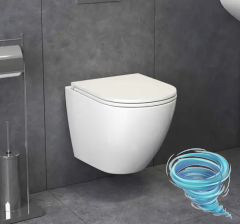 Инсталляция Loranto 4501 с кнопкой смыва Loranto 7313 черный матовый,  в комплекте с унитазом Grossman GR-4455SQ c сиденьем Soft close (микролифт) 
