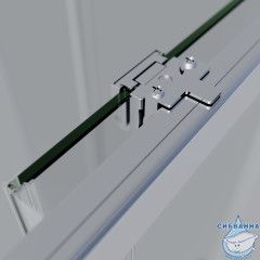 Душевое ограждение Vincea Soft 90x90 профиль хром, стекло прозрачное VSS-3SO2900CL