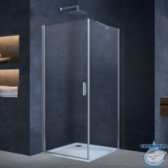 Душевое ограждение Vincea Альфа 95x90 профиль хром, стекло прозрачное VSR-3ALP9095CL