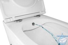 Унитаз подвесной безободковый Azario Grado AZ-046E-NR (с сиденьем Soft Close (микролифт) )