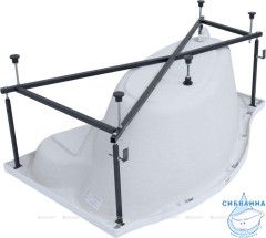 Акриловая ванна Aquanet Palma 170x100 R с каркасом