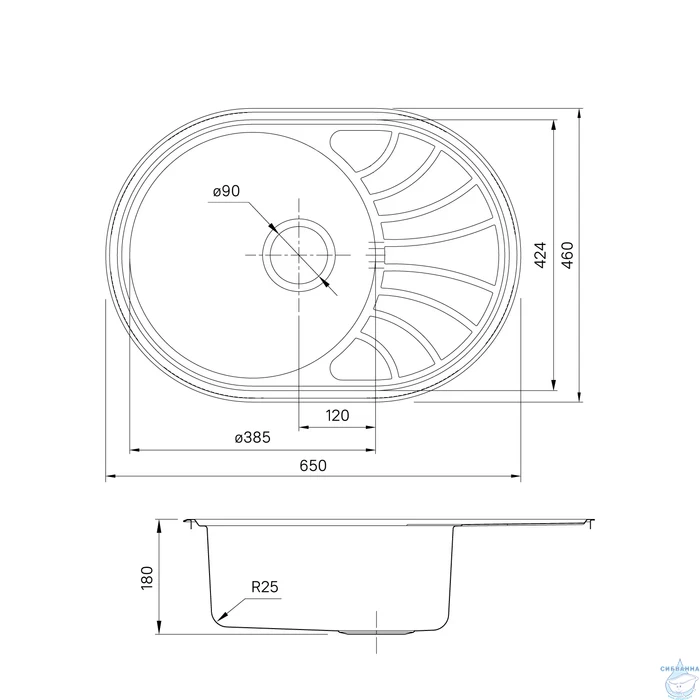 Кухонная мойка Iddis Suno 65 SUN65SDi77S сатин