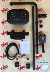 Душевая система Timo Helmi SX-1170/03 300 1 режим (черный матовый)
