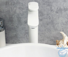 Смеситель для раковины Wasserkraft Mindel 8503H (без донного клапана) (белый)