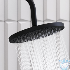 Верхний душ Damixa Apollo 24 см 947050300  (черный матовый)