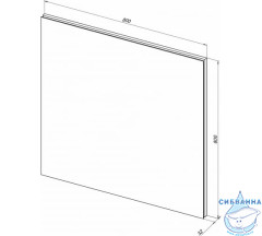 Зеркало Aquanet Гласс 80 274016 с LED подсветкой