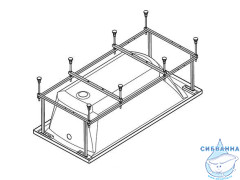 Монтажный комплект Santek для ванны Каледония 160х75
