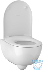 Унитаз подвесной безободковый Geberit Renova Compact 500.803.00.1 с сиденьем Soft Close (микролифт)