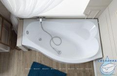 Акриловая ванна Aquanet Palma 170x100 R с каркасом