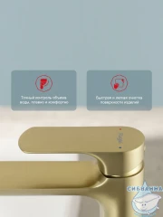 Смеситель для раковины Raglo R03.15.03 (сатин золотой)