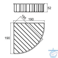  Полочка Milardo 105WC00M44