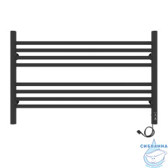 Полотенцесушитель электрический Laris Оливия П8 80Х50 R (черный матовый)