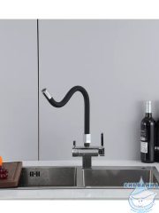 Смеситель для кухни Gappo G4395-30 (хром/черный)