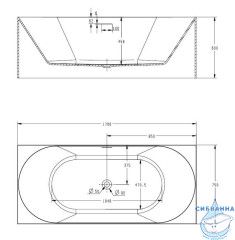 Акриловая ванна ABBER AB9281
