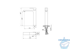 Смеситель для раковины Aquatek Лира AQ1404CR (хром)