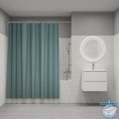 Штора для ванной, 200х180 см, Полиэстер, зеленый, IDDIS, DW05P18i11