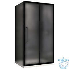 Душевое ограждение ABBER Schwarzer Diamant 150x90 AG30150BMH-S90BM профиль черный, стекло матовое (без поддона)