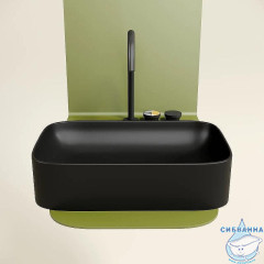  Раковина на столешницу 61 см Ceramicanova Element CN6053MB (черный матовый)