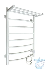 Полотенцесушитель электрический Санприз Классик П8 50х80 с полкой (белый матовый) (подключение универсальное)