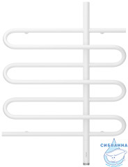 Полотенцесушитель электрический Сунержа Эпатаж 60х80 (с возможностью скрытого подключения, подключение (белый матовый)