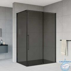 Душевое ограждение Vincea Arno 120x90 профиль черный, стекло тонированное VSR-1A9012CGB