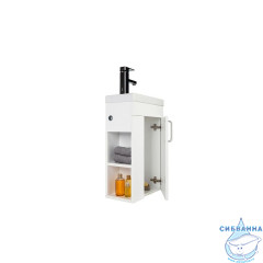 Тумба с умывальником для ванной комнаты, подвесная, белая, 40 см, Torr, IDDIS, TOR40W1i95K