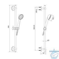 Душевой гарнитур Milardo Niagara NIA1F65M16 (хром)