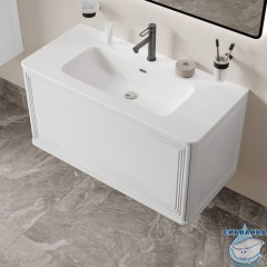 Тумба с умывальником, подвесная, 100 см, белый, Oxford Neo, IDDIS, OXN10W0i95K подходит умыв. 0101000i28