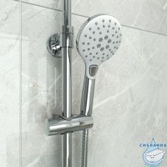 Душевой гарнитур с верхней лейкой, белый, Ray, IDDIS, RAYSW3Fi76