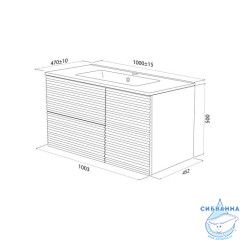 Тумба под раковину Iddis Bild 100 см BIL10W0i95